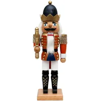 Dekohelden24 Nussknacker als König Holz 30 cm