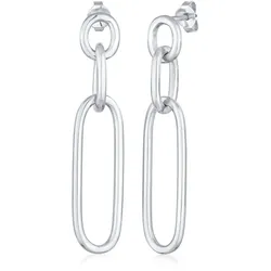 Paar Ohrstecker ELLI "Glieder Basic Hänger Blogger 925 Silber", silber, Ohrringe, Damen, OneSize, ohne Stein, Silber 925 (Sterlingsilber)