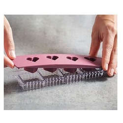 Betty Bossi Ausstechform für Spitzbuben-Kekse, Kunststoff, (3-St), Kunststoff rosa