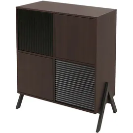 Mendler HWC-O40 Kommode 94 x 79 x 40 cm Walnuss-Optik