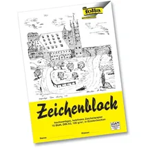 Folia Zeichenblock mit Leinenecken DIN A3, 10 Blatt