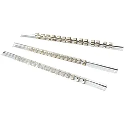 HBM 3-teiliger Metall-Steckschlüsselsatz für 1⁄4 inch - 3/8 inch und 1/2 inch Steckschlüssel