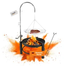 Lemodo Holzkohlegrill schwarz