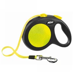 Flexi New Classic Neon Gurt-Roll-Leine - L / Gelb