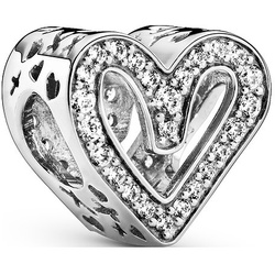 Pandora Charm Moments Funkelndes Freihand-Herz 798692C01 - silber