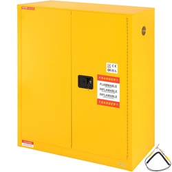 VEVOR Sicherheitsschrank für brennbare Flüssigkeiten, 34 Gal, Lagerschrank für brennbare Flüssigkeiten aus Kaltgewalztem Stahl, 1095 x 460 x 1273 mm, Schrank mit einem verstellbaren Regal