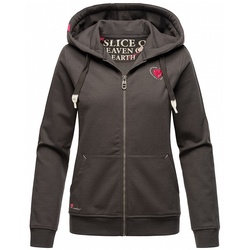 NAVAHOO Damen Kapuzensweatshirt Hoodie mit Kapuze & Dicken Tunnelzugkordeln Cremetörtchen