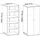 VCM Vandol Mehrzweckschrank 70 x 178 x 39 cm Weiß