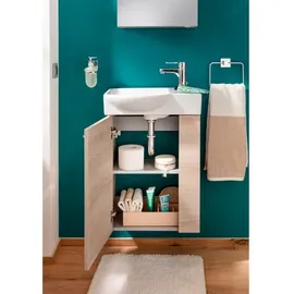 Fackelmann Waschbeckenunterschrank 44 x 60 x 24,3 cm Braun