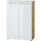 Germania Monteria Aktenschrank 80 x 37 x 120 cm weiß
