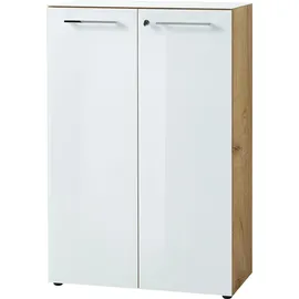 Germania Monteria Aktenschrank 80 x 37 x 120 cm weiß