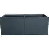 Floraworld Hochbeet Twin Wall XL 200 x 100 x 76 cm Schwarz