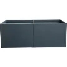 Floraworld Hochbeet Twin Wall XL 200 x 100 x 76 cm Schwarz