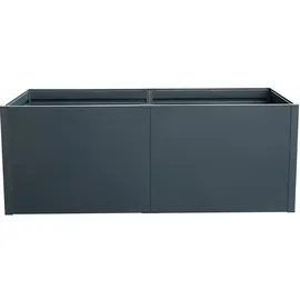 Floraworld Hochbeet Twin Wall XL 200 x 100 x 76 cm Schwarz