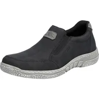 Rieker Herren 3553 Slipper, Schwarz, 44 EU Weit