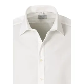 Olymp Businesshemd OLYMP "OLYMP Level Five, body fit, New York Kent", Herren, Gr. 43, Normaler Arm, hellbeige, 97% Baumwolle, 3% Elastolefin, Hemden