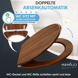 Sanilo WC-Sitz Mahagoni
