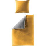 BIERBAUM Wendebettwäsche elegant uni, BIERBAUM, in schönen Uni-Tönen gelb 1 St. x 200 cm x 200 cm