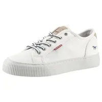 Mustang Damen Canvas Sneaker Weiß EU 39