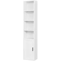 VASAGLE Bücherregal 175 x 31,8 x 24 cm Weiß