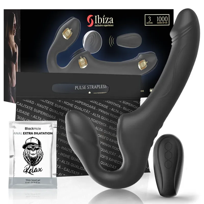 IBIZA - Trägerloser Vibrator mit Fernbedienung