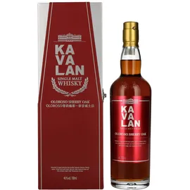 Kavalan Oloroso Sherry Oak Single Malt 46% vol 0,7 l Geschenkbox