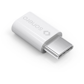 Sonero X-UA112 USB-Adapter (USB-C Stecker auf Micro USB-Buchse) weiß