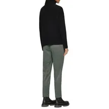 s.Oliver Gemusterte Stoffhose mit elastischem Bund - 42