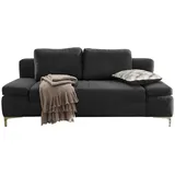 JOB Schlafsofa Jano Mikrofaser Schwarz / Gemustert