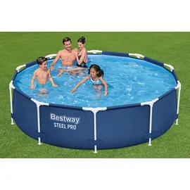 BESTWAY Steel Pro Frame Pool Set 305 x75 cm inkl. Filterpumpe
