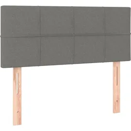 vidaXL Boxspringbett 100 x 200 cm Dunkelgrau