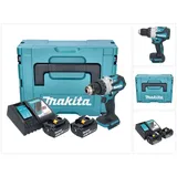 Makita DHP 489 RGJ Akku Schlagbohrschrauber 18 V 73 Nm Brushless + 2x Akku 6,0 Ah + Ladegerät + Makpac