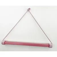 NoriKids Stange für Tonies | Regal für Tonies aus magnetischer Stange in Rosa | mit Kordel in Rosa | handgefertigte Tonie Aufbewahrung für bis zu 40 Tonies | Kinderregal