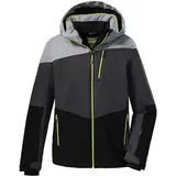 KILLTEC Ksw 161 Bys Jckt Skijacke Funktionsjacke mit Kapuze und Schneefang, graumelange, 152 EU