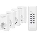 Sonero Funksteckdosen-Set 4 St. Weiß