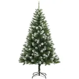 vidaXL Künstlicher Weihnachtsbaum Klappbar Beschneit 150 cm Modell 1