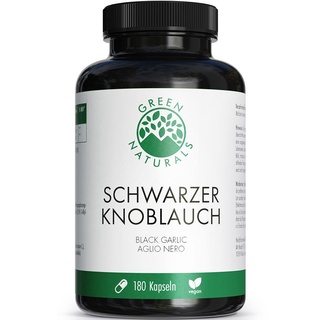 Green Naturals Schwarzer Knoblauch 600 mg hochdosiert vegan