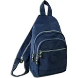 Bag Street Rucksack Crinkle Nylon Blau