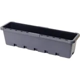Greenlife Blumen- / Kräuterbox 39,5 x 11,5 x 10,5 cm Anthrazit Komplettset