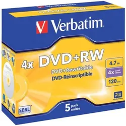 Verbatim DVD+RW 5erPack 4.7GB/120M