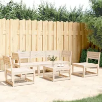 VidaXL 5-tlg. Garten-Sofagarnitur Massivholz Kiefer