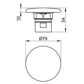 Keuco Keramik-Ventilabdeckung 59990310000