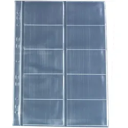 herlitz Visitenkartenhüllen A4 VE=70x10 Hüllen transparent
