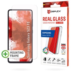 DISPLEX Panzerglas + Schutzhülle für Samsung Galaxy S23 FE, Eco-Montagerahmen, kratzer-resistent