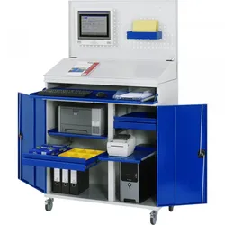 RAU GmbH RAU Computerschrank 1100x520x1895mm mobil l.gre.bl 4040376090744 RAU GmbH