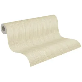 A.S. Création Vliestapete Uni Beige Creme 10,05 m x 0,53 m 0 g