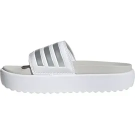 adidas Adilette Platform Badesandalen Cloud White / Zero Met / Grey One 42