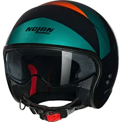 Nolan N21 Tangente 347, Jethelm - Schwarz/Dunkelgrün/Orange - XL