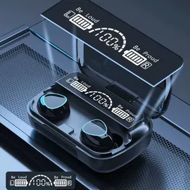 UC-Express® Bluetooth In-Ear Kopfhörer für Samsung Galaxy S25 S24 Plus Ultra Edge Ohrhörer - Schwarz