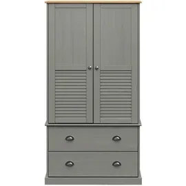 vidaXL VIGO Kleiderschrank 90x55x170 cm Grau